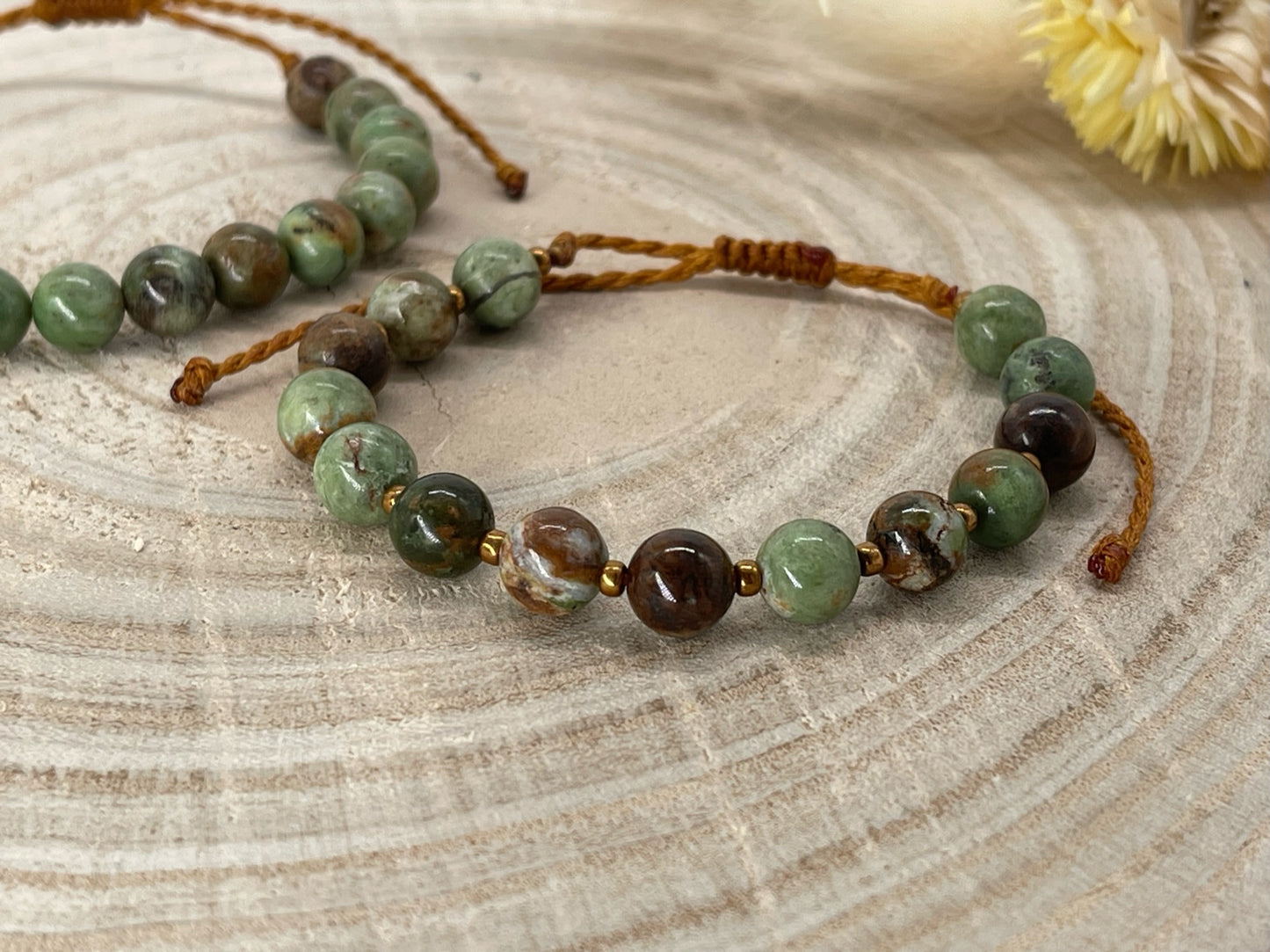 Halbedelstein Freundschaftsarmband Makramee Schmuck Opal