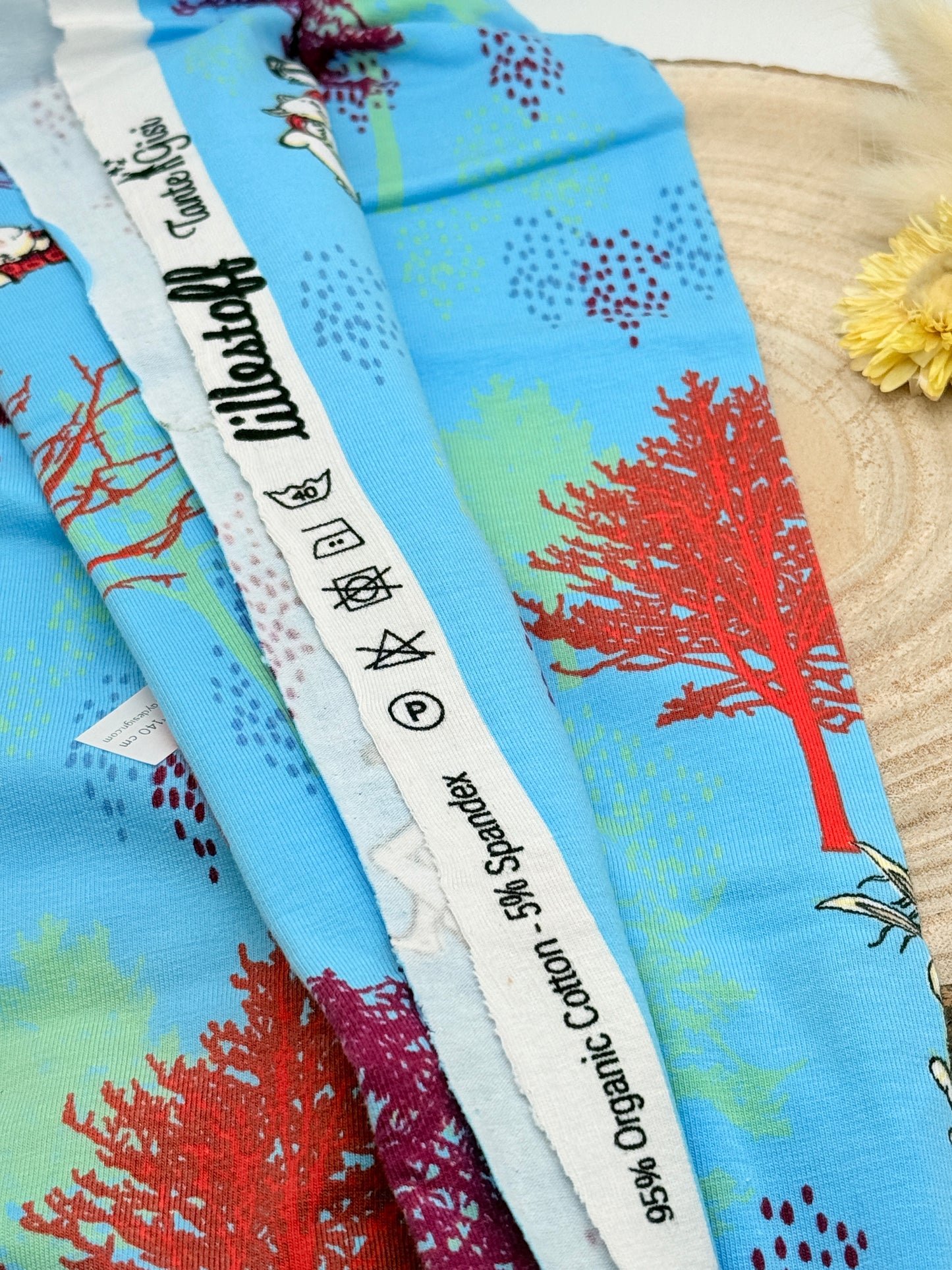 Jersey Reststück Freunde (Lillestoff) blau