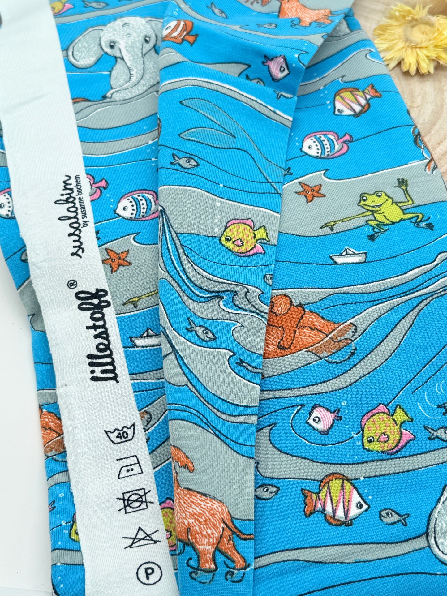 Jersey Reststück Meerjungfrau (Lillestoff) blau