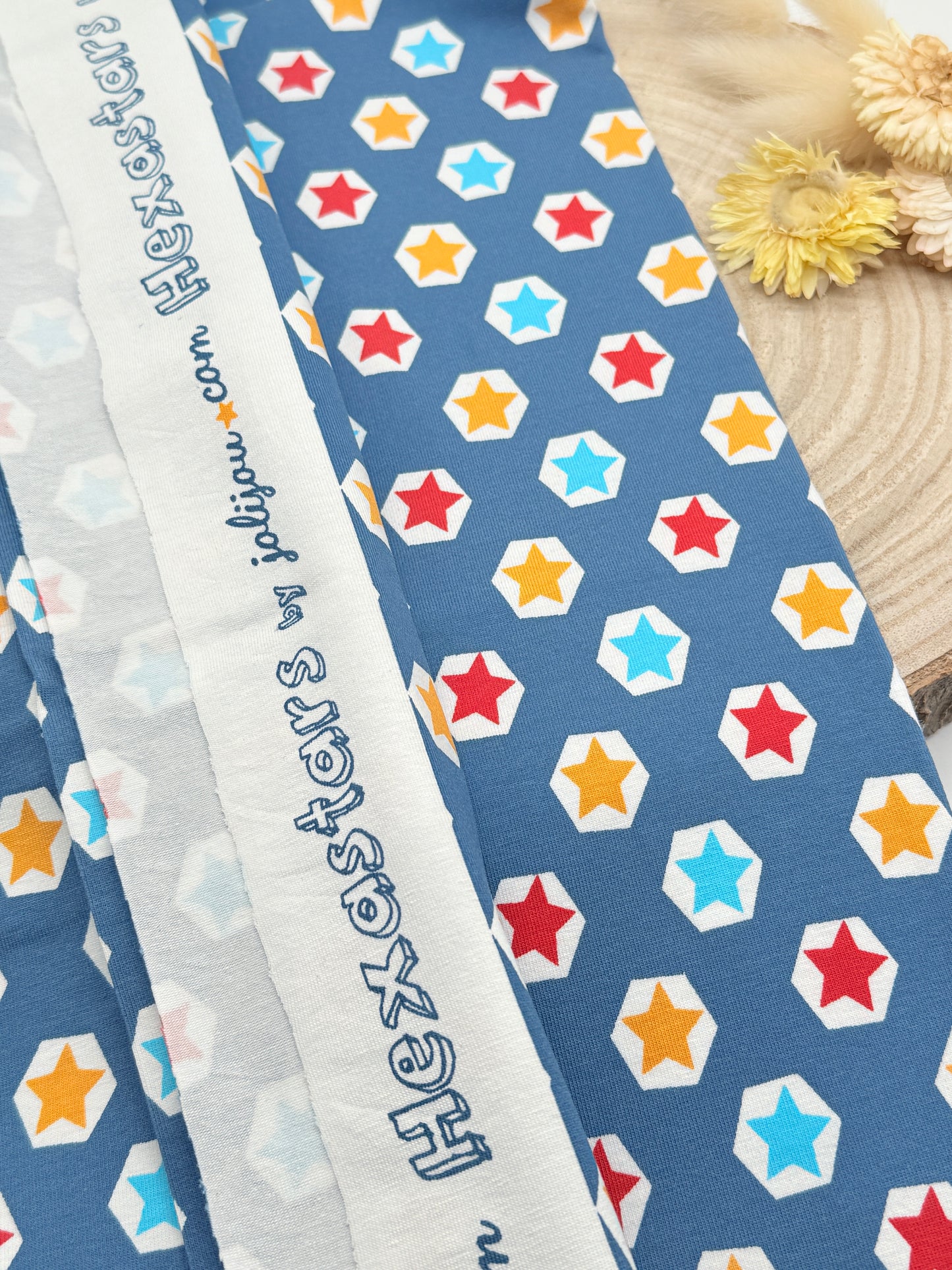 Jersey Reststück Hexastars dunkelblau