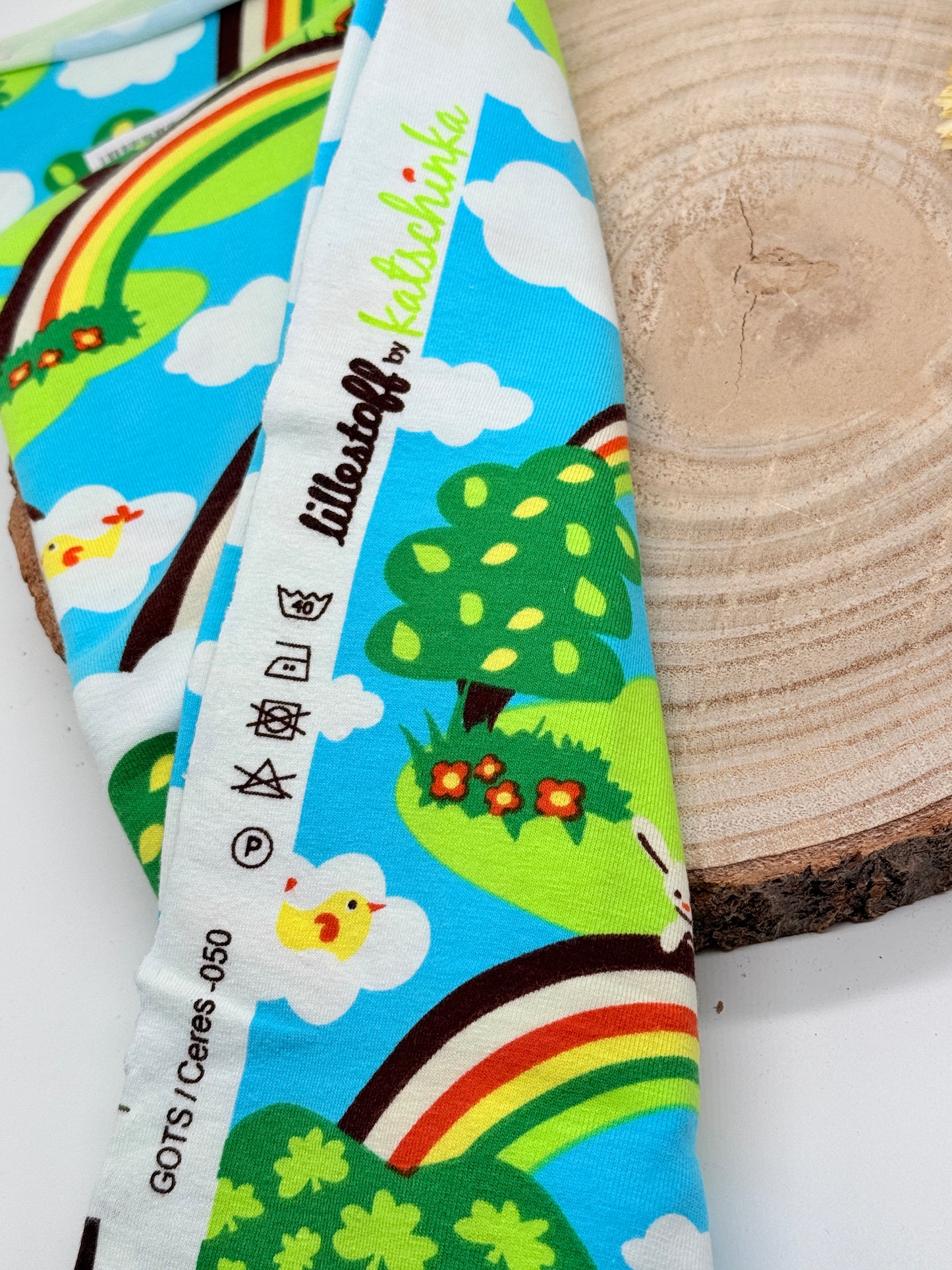 Jersey Reststück Glück (Lillestoff) blau