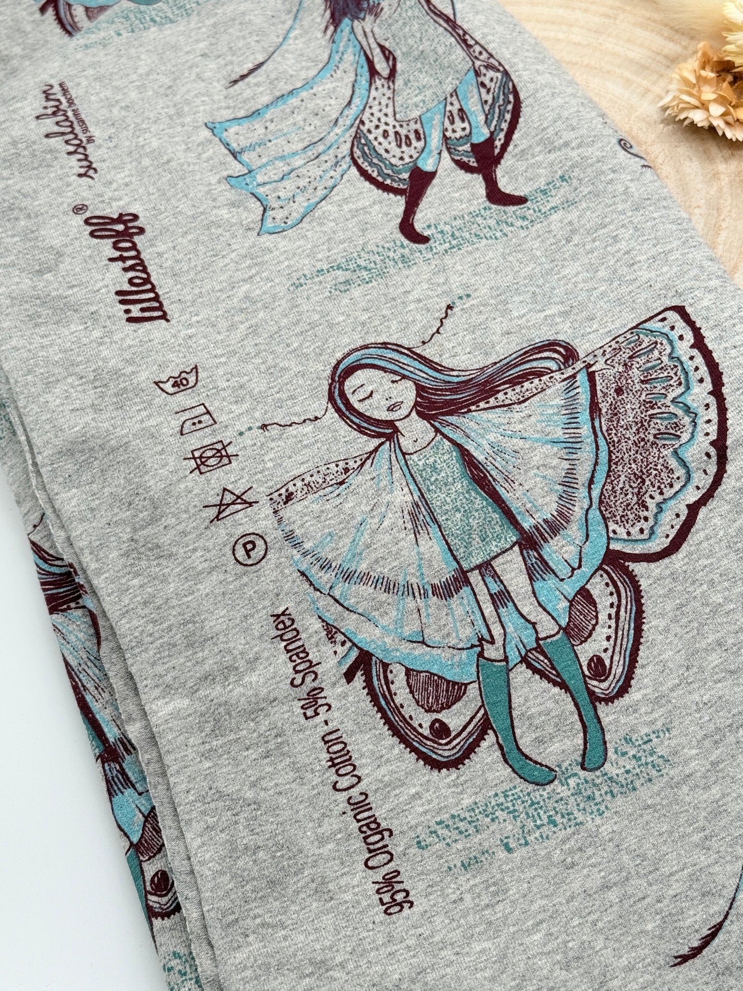 Jersey Reststück ein Traum (Lillestoff) grau meliert