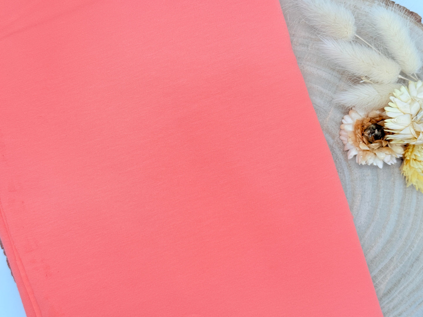 Jersey Reststück apricot uni