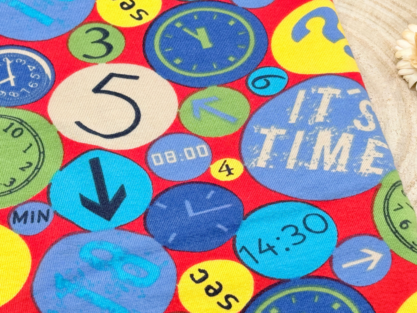 Jersey Reststück Uhr rot