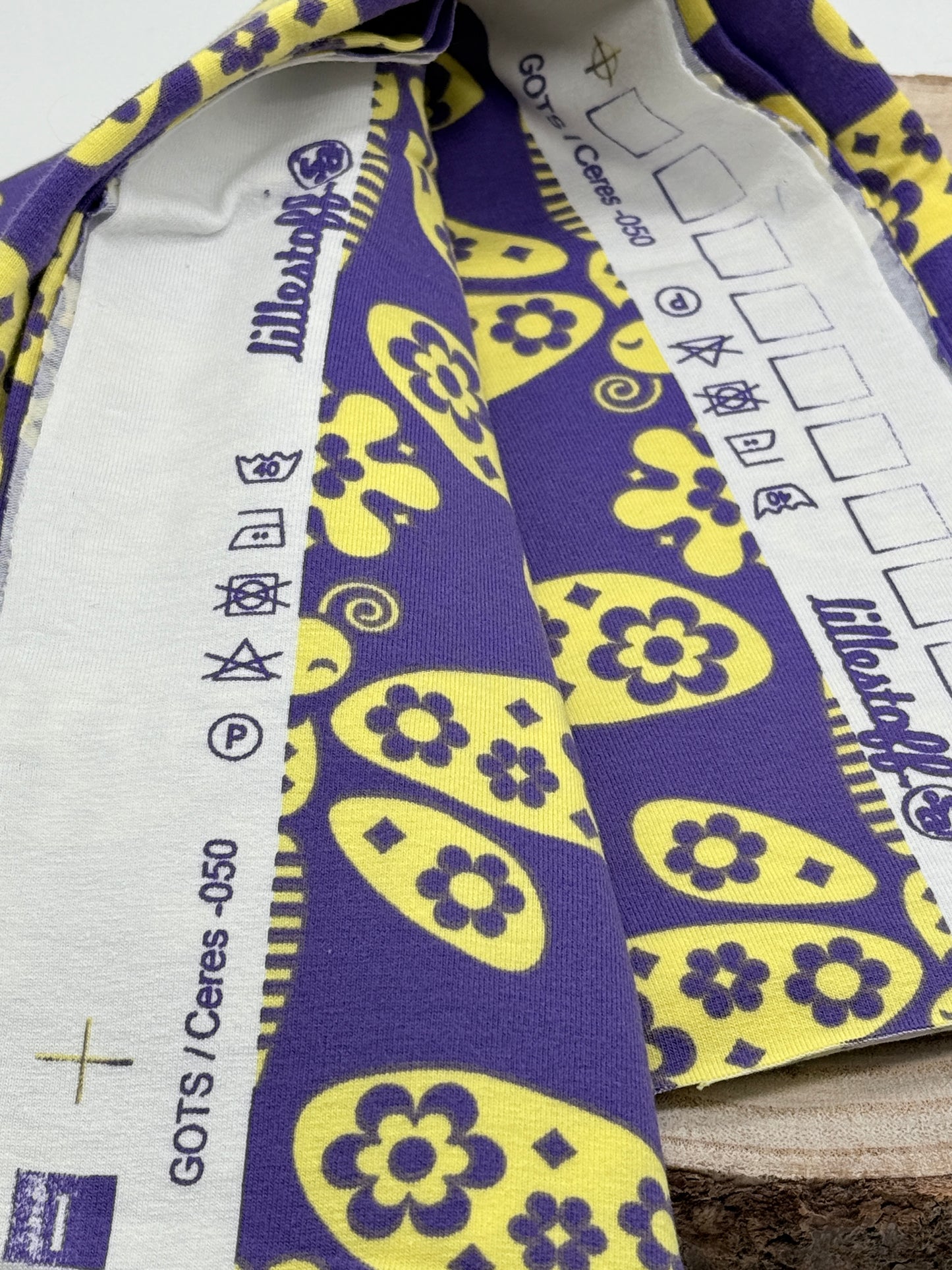 Jersey Reststück Schmetterling (Lillestoff) Lila