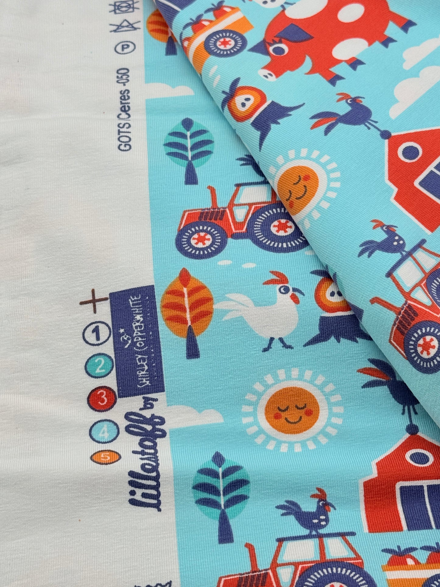 Jersey Reststück Farm (Lillestoff) blau