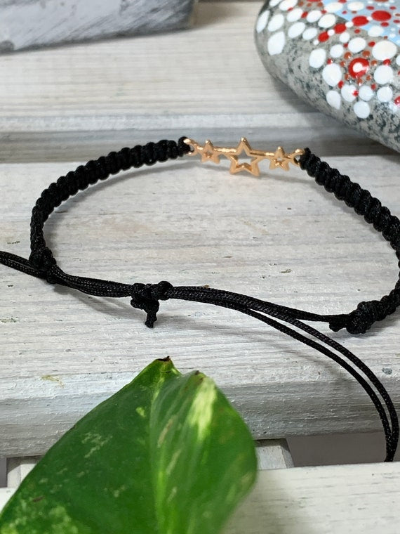 Freundschaftsarmband Makramee Schmuck Armband Feder Roségold farbend