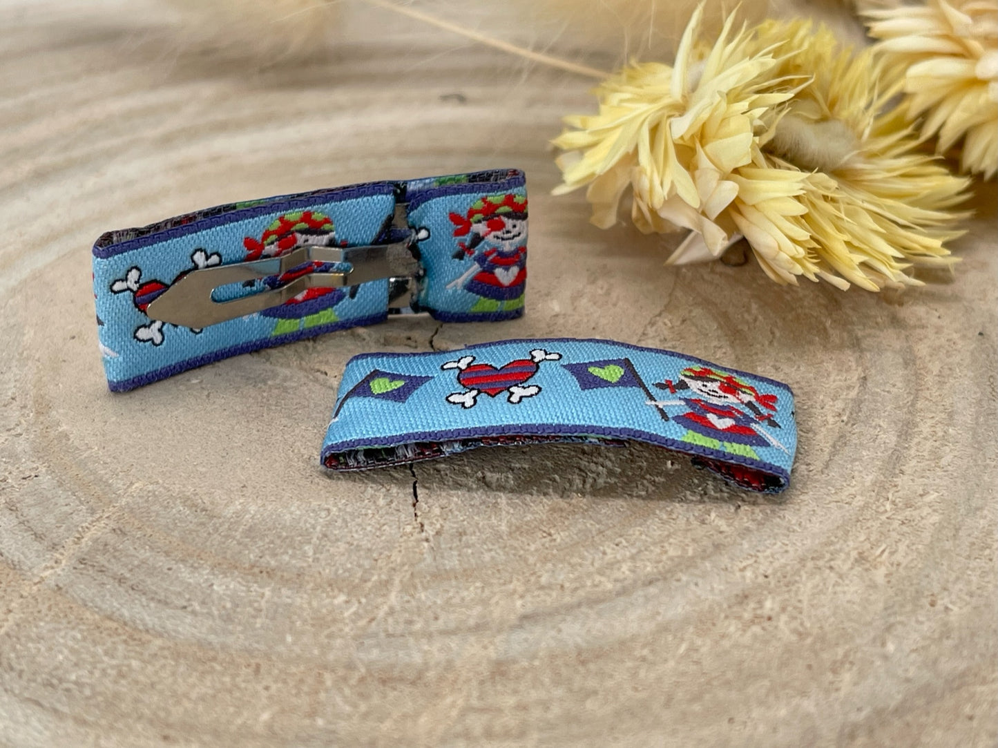 Haarspangen Haarclips Piraten Mädchen (1 Paar)