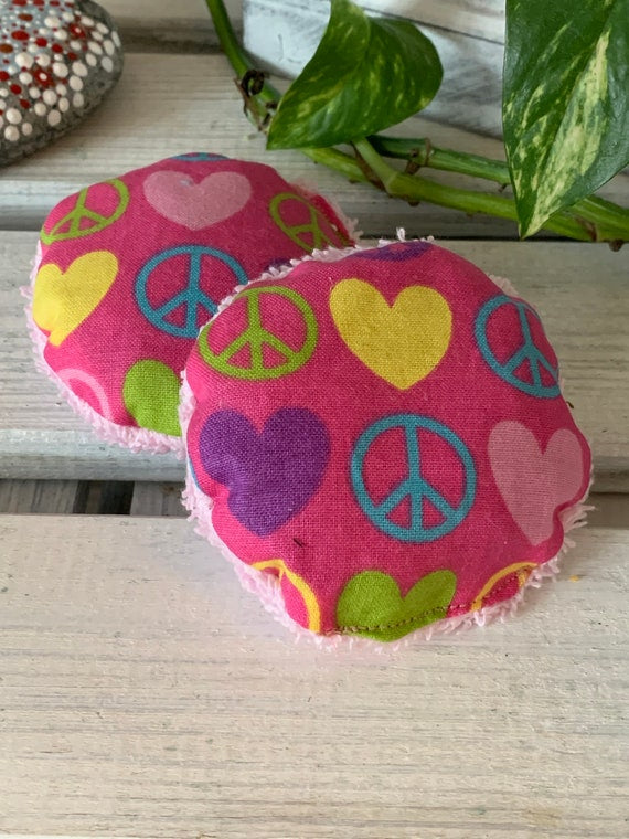 Taschenwärmer Beulenkühler Körnerkissen Peace rosa