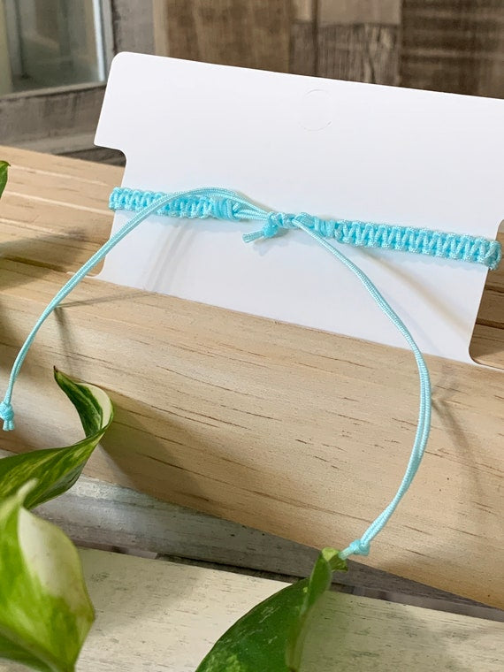 Freundschaftsarmband Makrameearmband Armband Sternzeichen blau