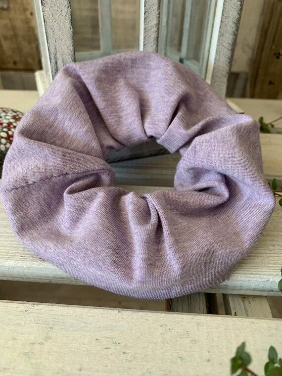 Scrunchie Haargummi Uni meliert lila