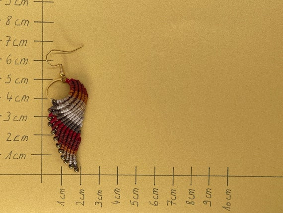 Makramee Ohrring Ohrhänger Wings autumn (1 Paar)