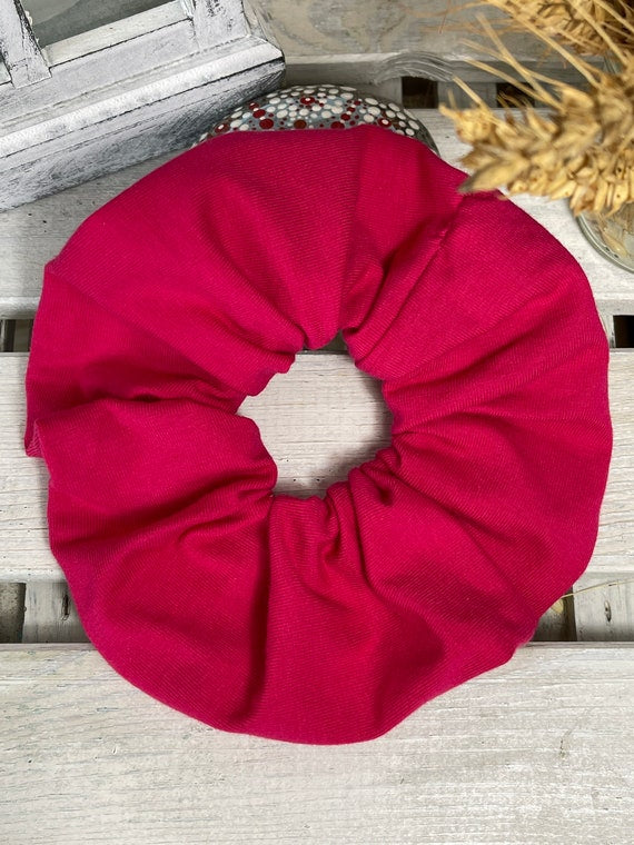 Scrunchie Haargummi Uni pink rosa