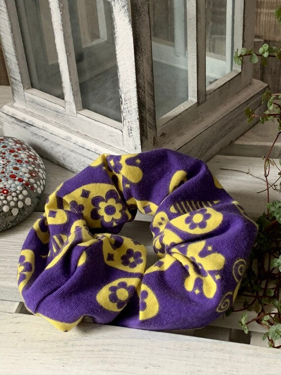 Scrunchie Haargummi Schmetterling Lila