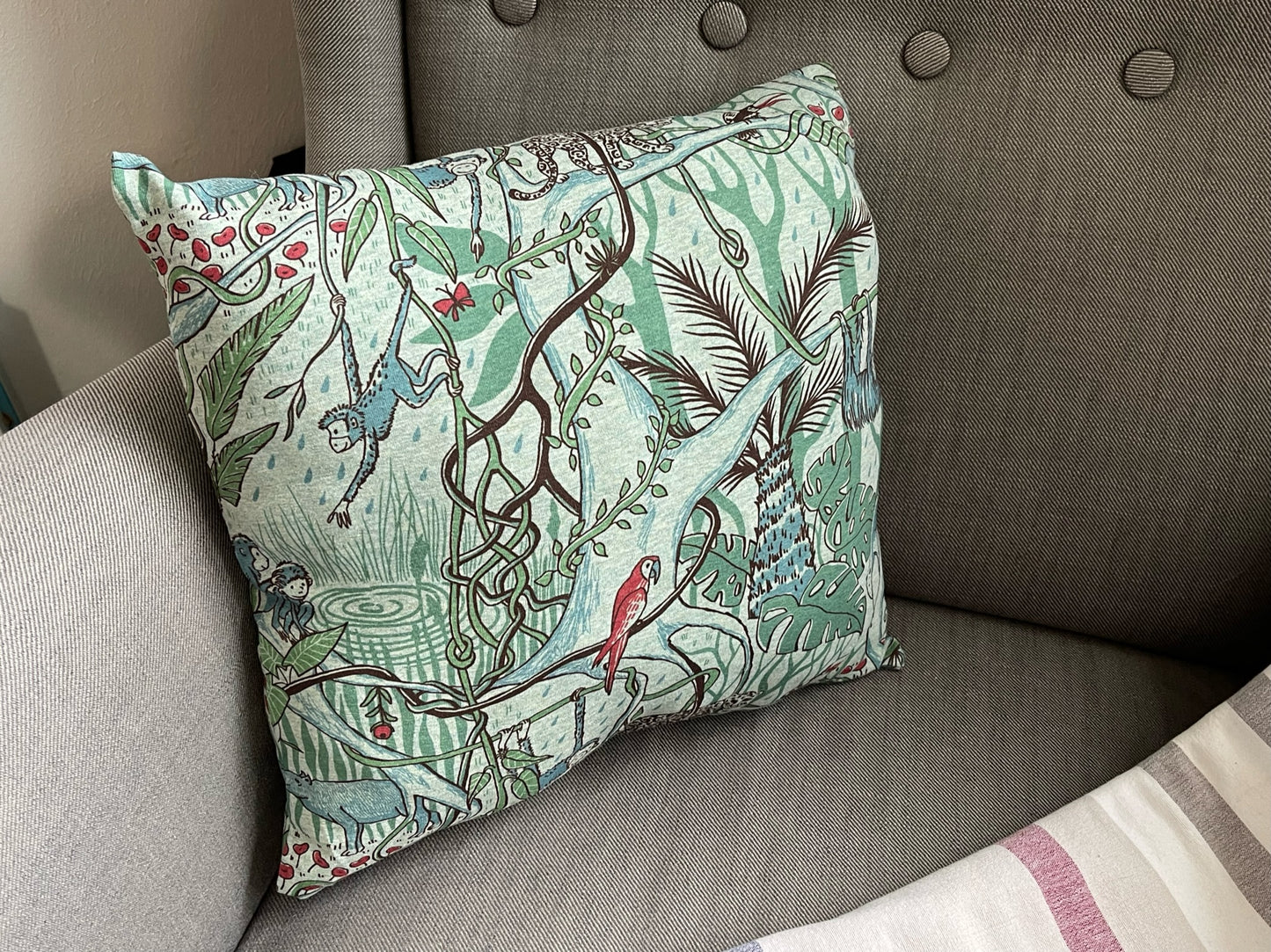 Weiches gemütliches Kissen Kuschelkissen Dekokissen Reisekissen Dschungel