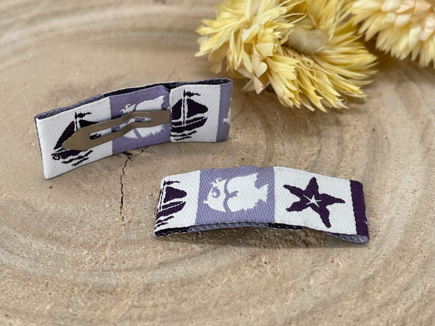 Haarspangen Haarclips lila See Welt (1 Paar)