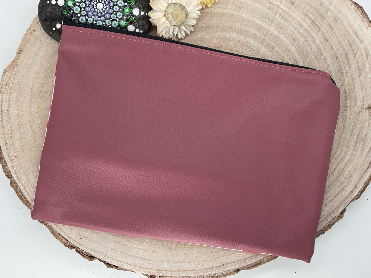 Federtasche Kosmetik MODI Pinguin Family rosa