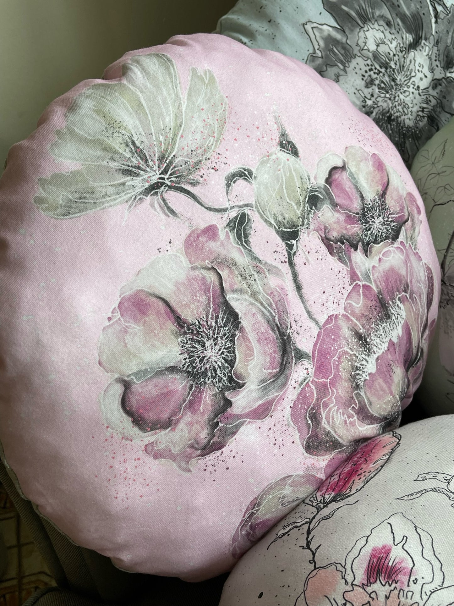 Weiches gemütliches Kissen Kuschelkissen Dekokussen Reusekissen Magic Blumen