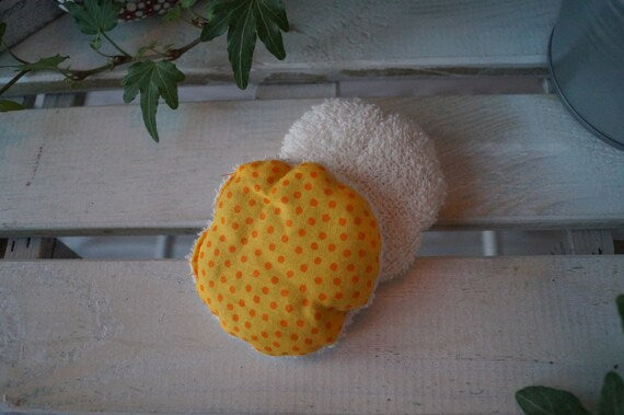 Taschenwärmer Beulenkühler Körnerkissen gelbe Pünktchen