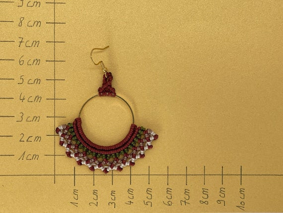 Makramee Ohrring Ohrhänger spanish II (1 Paar)