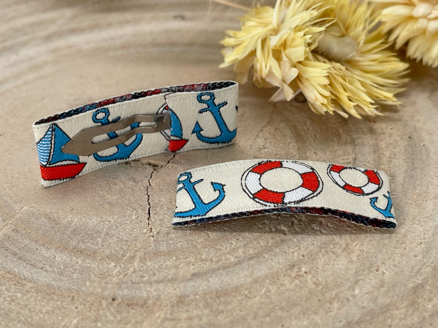 Haarspangen Haarclips Ahoi (1 Paar) Weiß