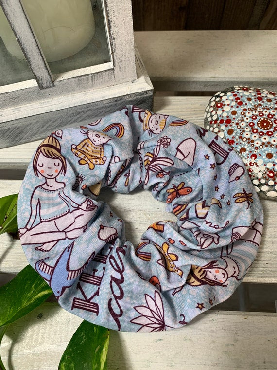 Scrunchie Haargummi yogi Blau