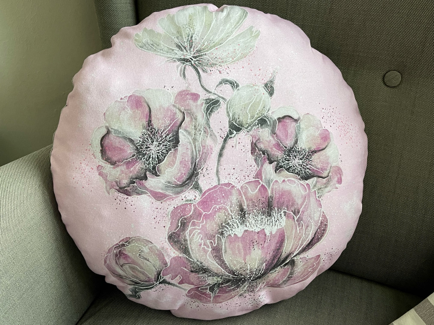 Weiches gemütliches Kissen Kuschelkissen Dekokussen Reusekissen Magic Blumen