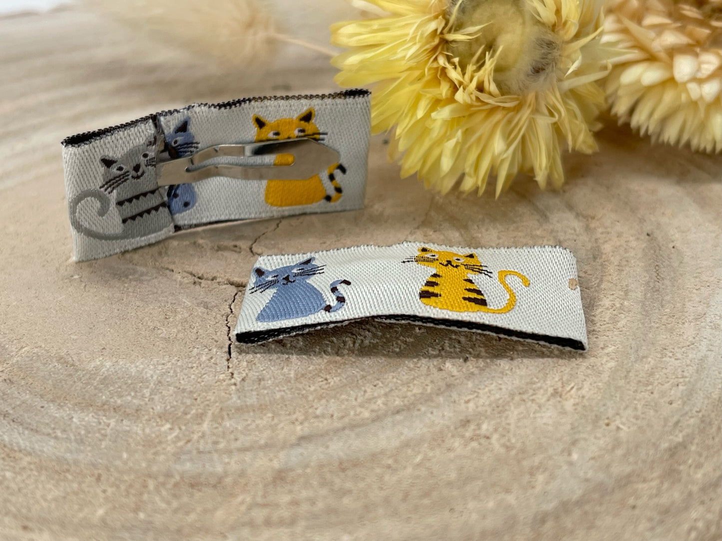 Haarspangen Haarclips Katzen(1 Paar) Weiß