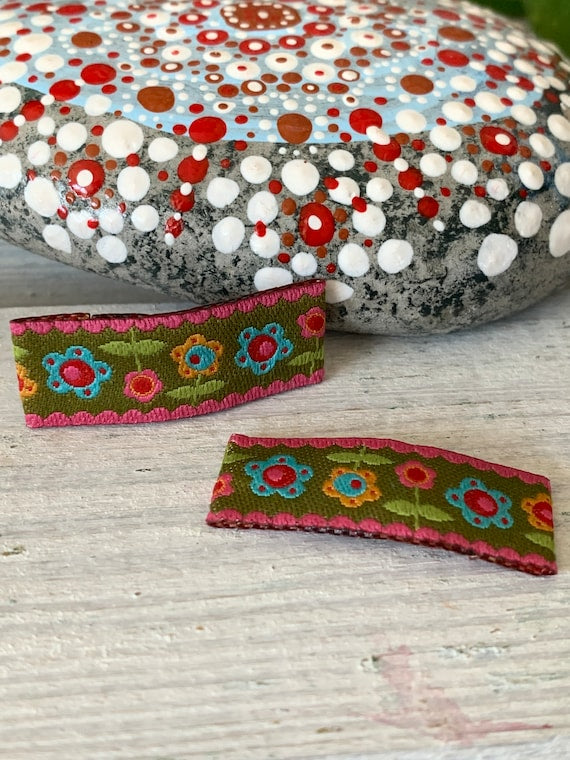 Baby Haarspangen Haarclips Blumen Garten (1 Paar) braun