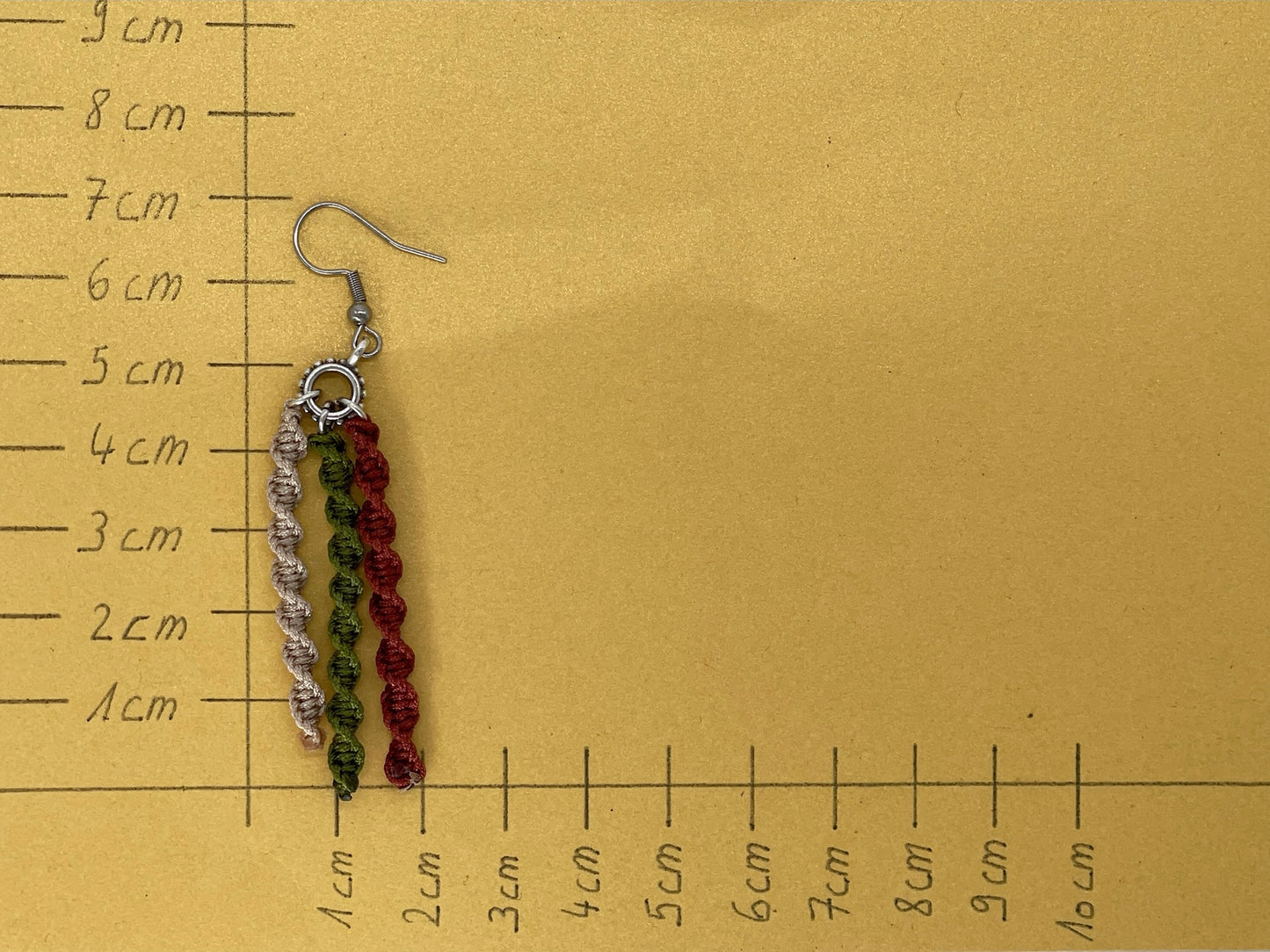 Makramee Ohrring Ohrhänger Spiralen (1 Paar)