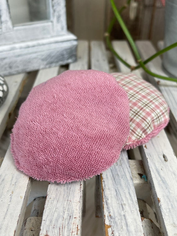 Taschenwärmer Beulenkühler Körnerkissen rosa kariert