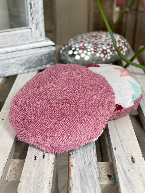 Taschenwärmer Beulenkühler Körnerkissen Sterne mint lila