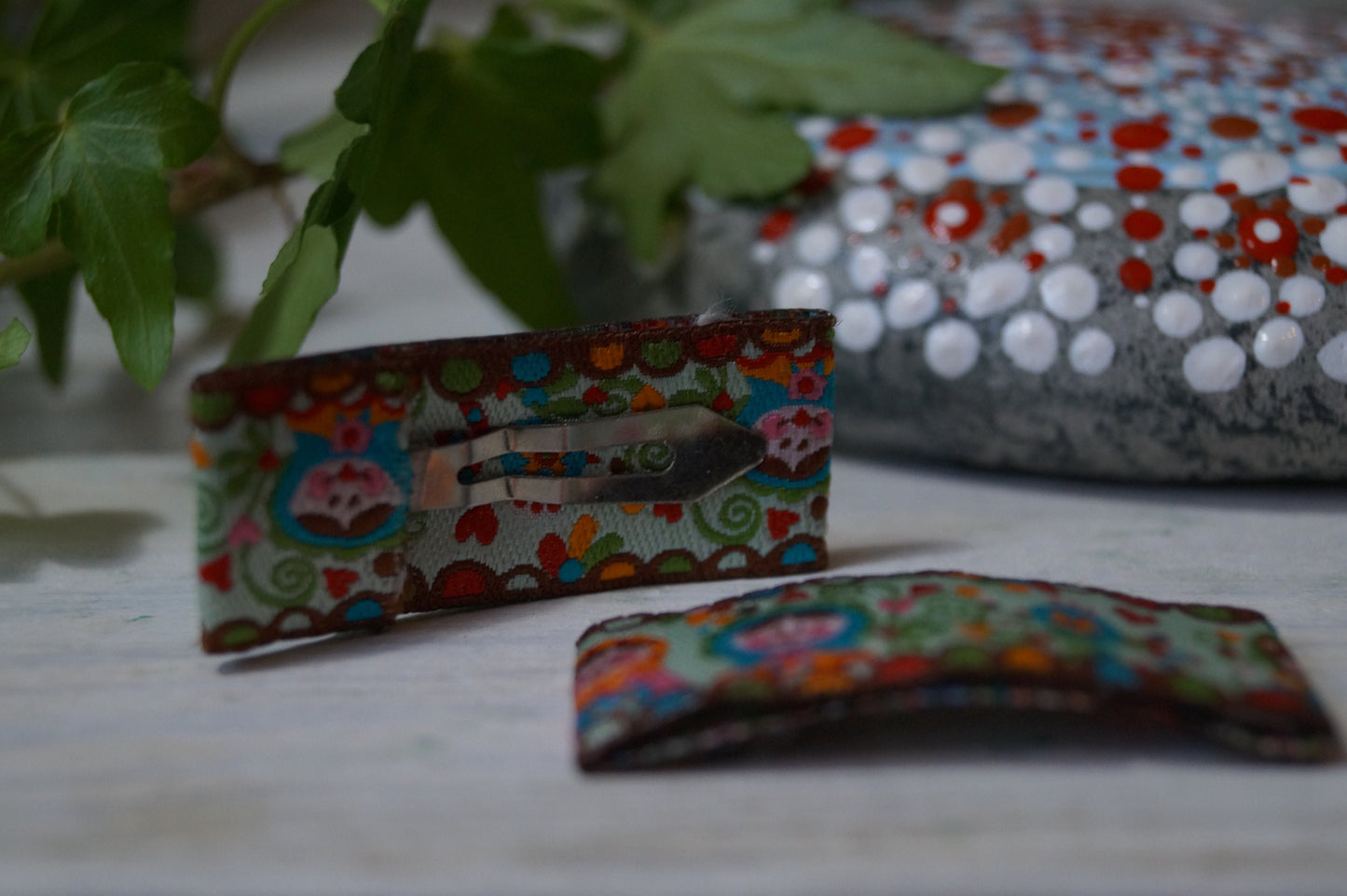 Haarspangen Haarclips kleine Frauen (1 Paar) grün