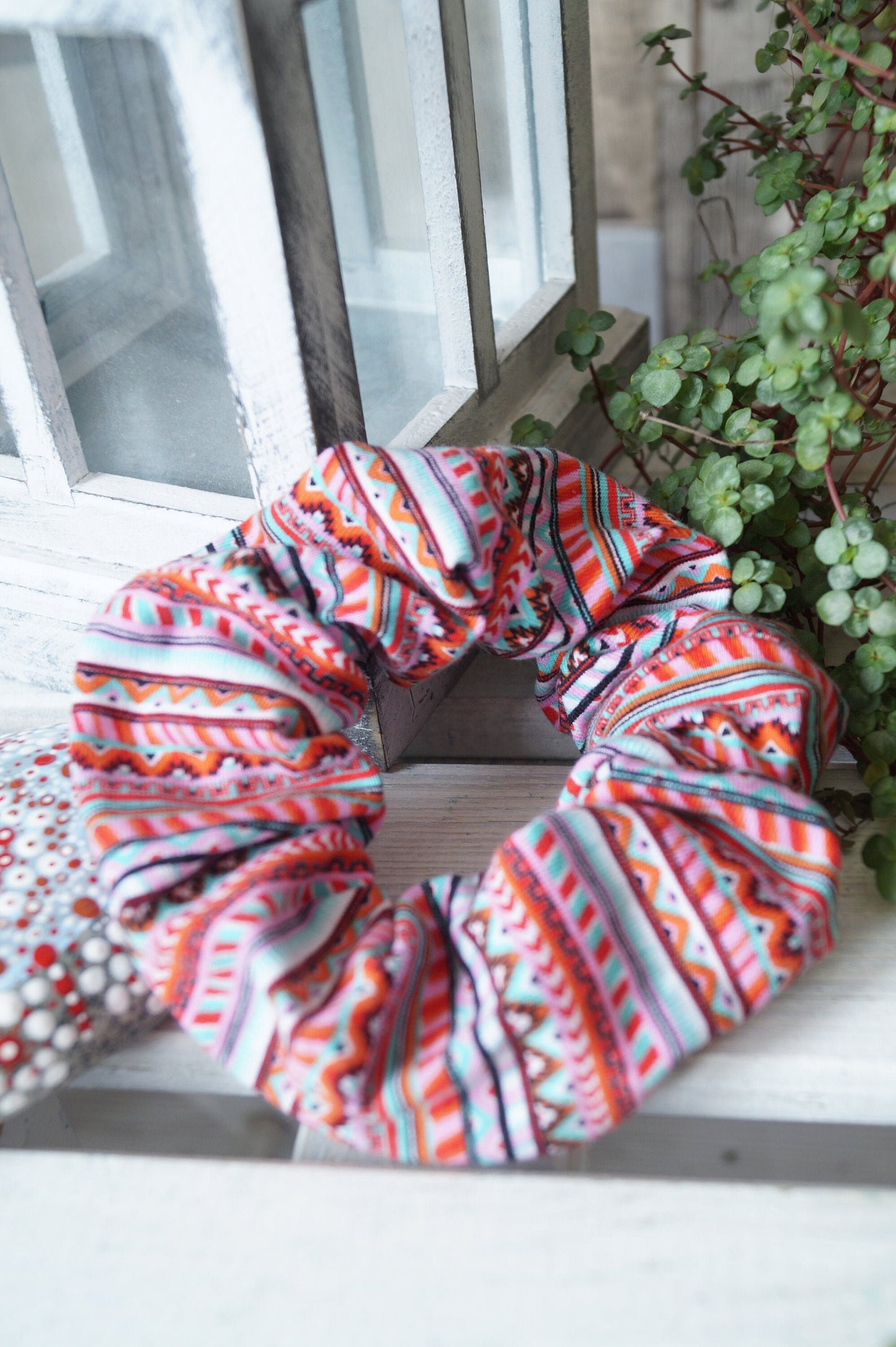 Scrunchie Haargummi elastisches Haargummi bunte Streifen für feines oder dickes Haar