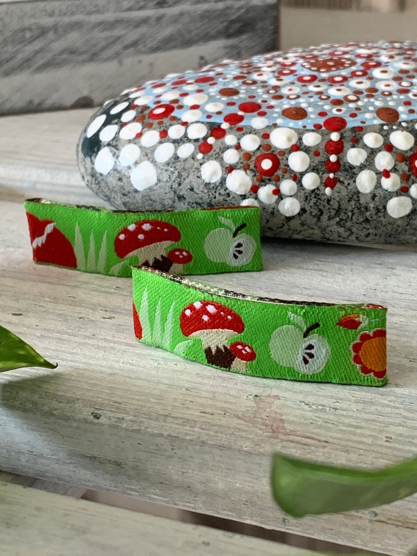 Haarspangen Haarclips Herbst (1 Paar) grün