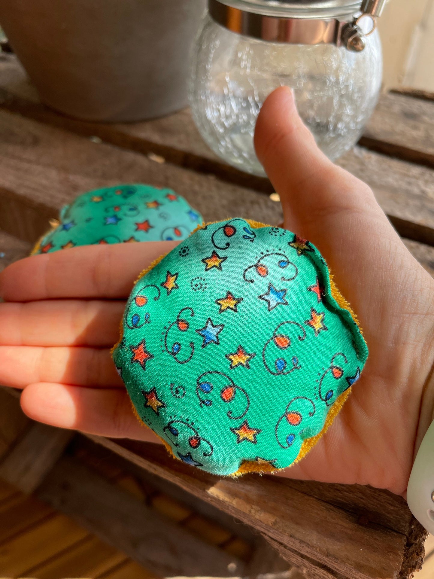 Taschenwärmer Beulenkühler Körnerkissen Sternen Party