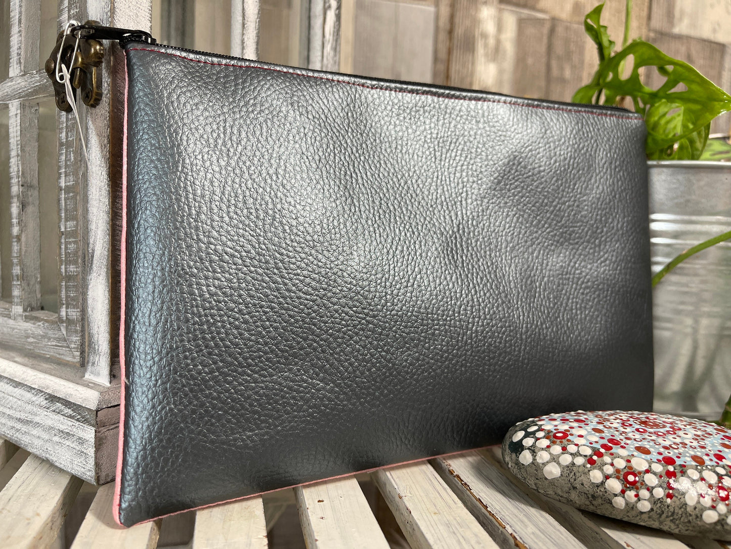 Stylische Federtasche Stifttasche Mäppchen Kosmetik kleine Tasche lips 8