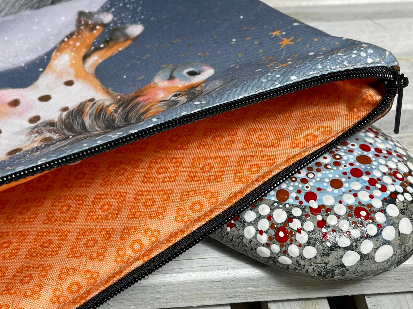 Stylische Federtasche Stifttasche Mäppchen Kosmetik kleine Tasche Sternenpony