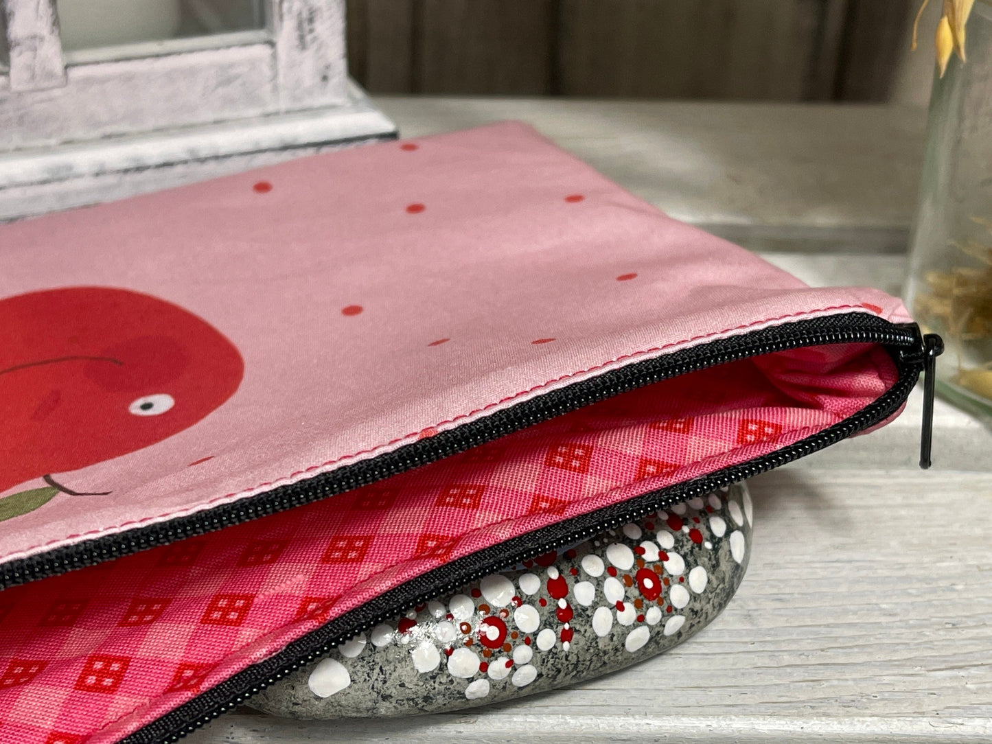 Stylische Federtasche Stifttasche Apfel