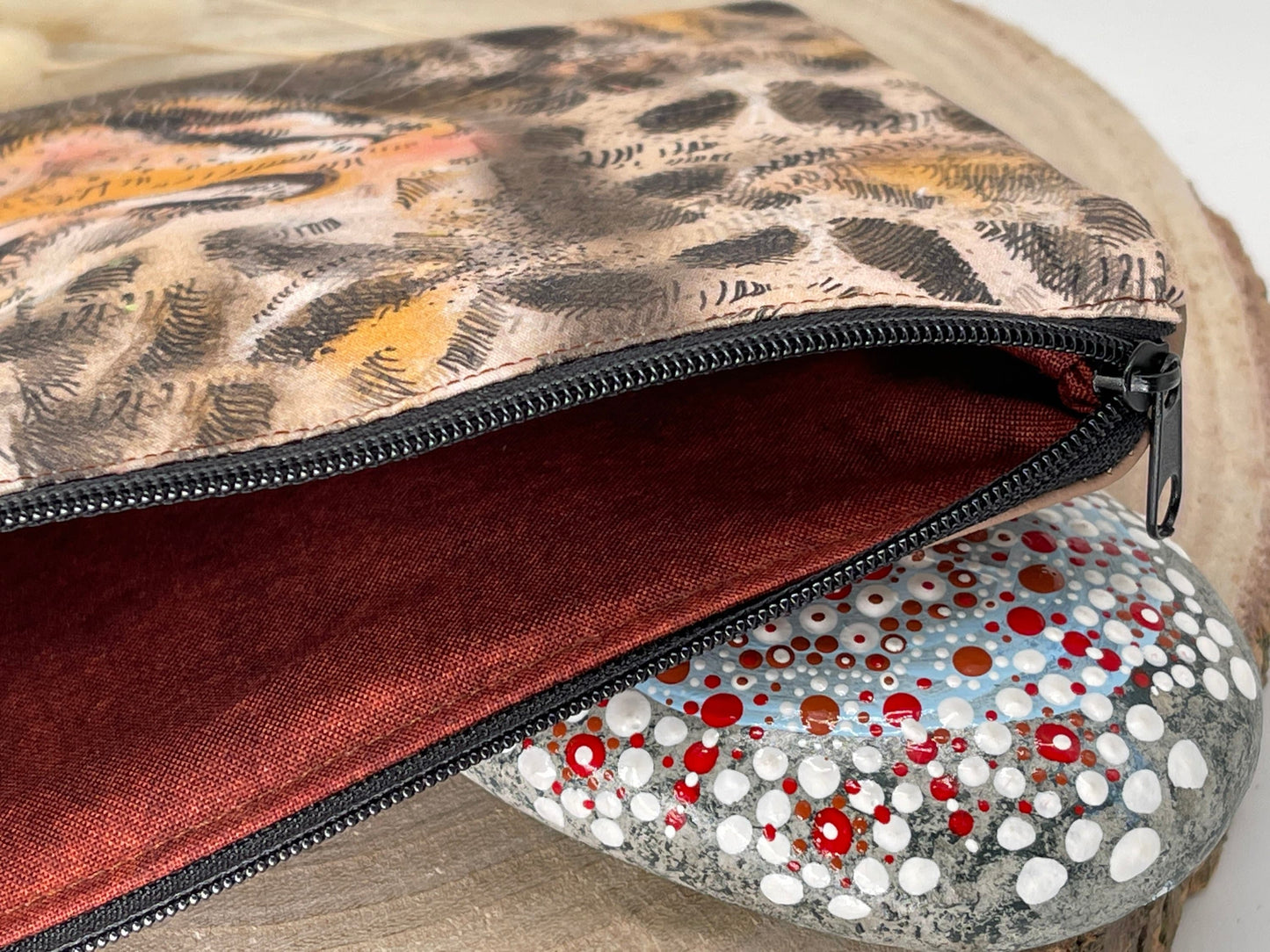 Stylische Federtasche Stifttasche Mäppchen Kosmetik kleine Tasche Giraffe