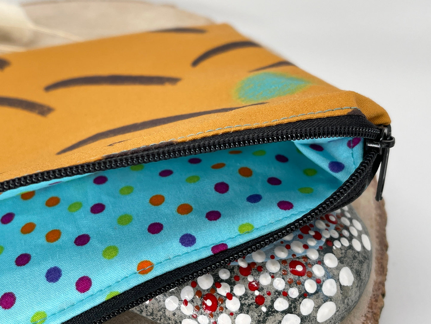 Stylische Federtasche Stifttasche Mäppchen Kosmetik kleine Tasche Tiger Muster