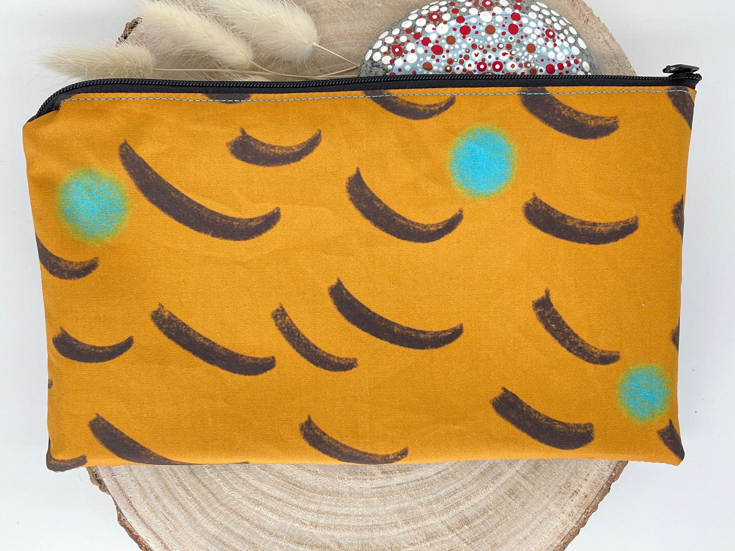 Stylische Federtasche Stifttasche Mäppchen Kosmetik kleine Tasche Tiger Muster