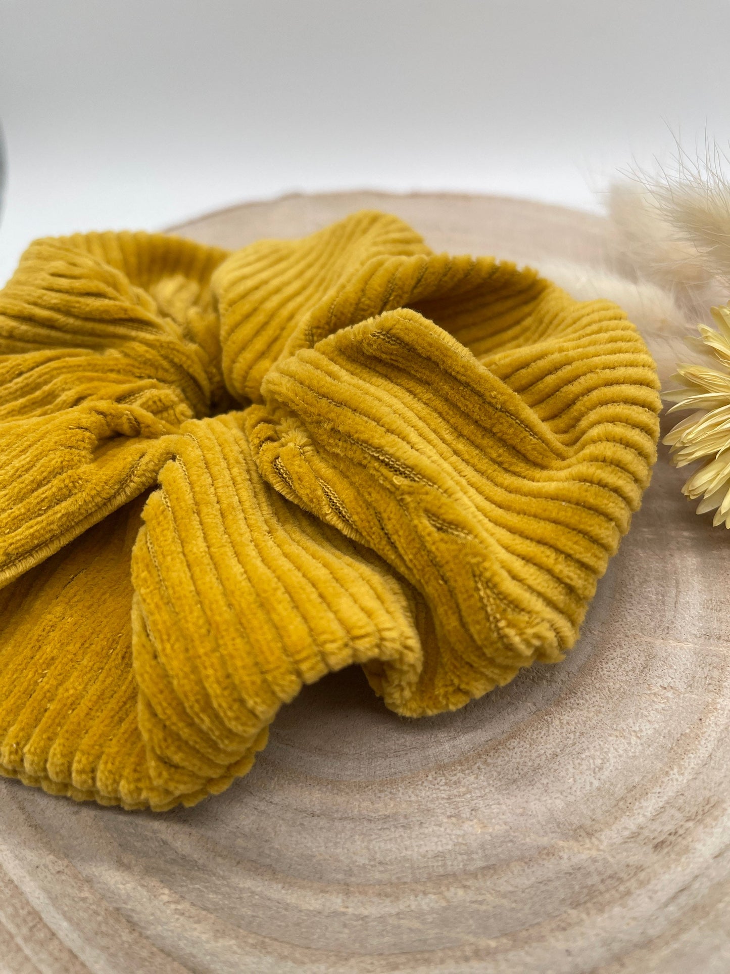 Scrunchie Haargummi Senf Uni