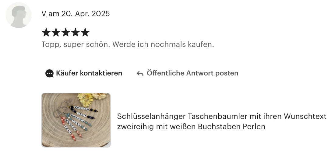 Bewertung von V am 20. Apr. 2025