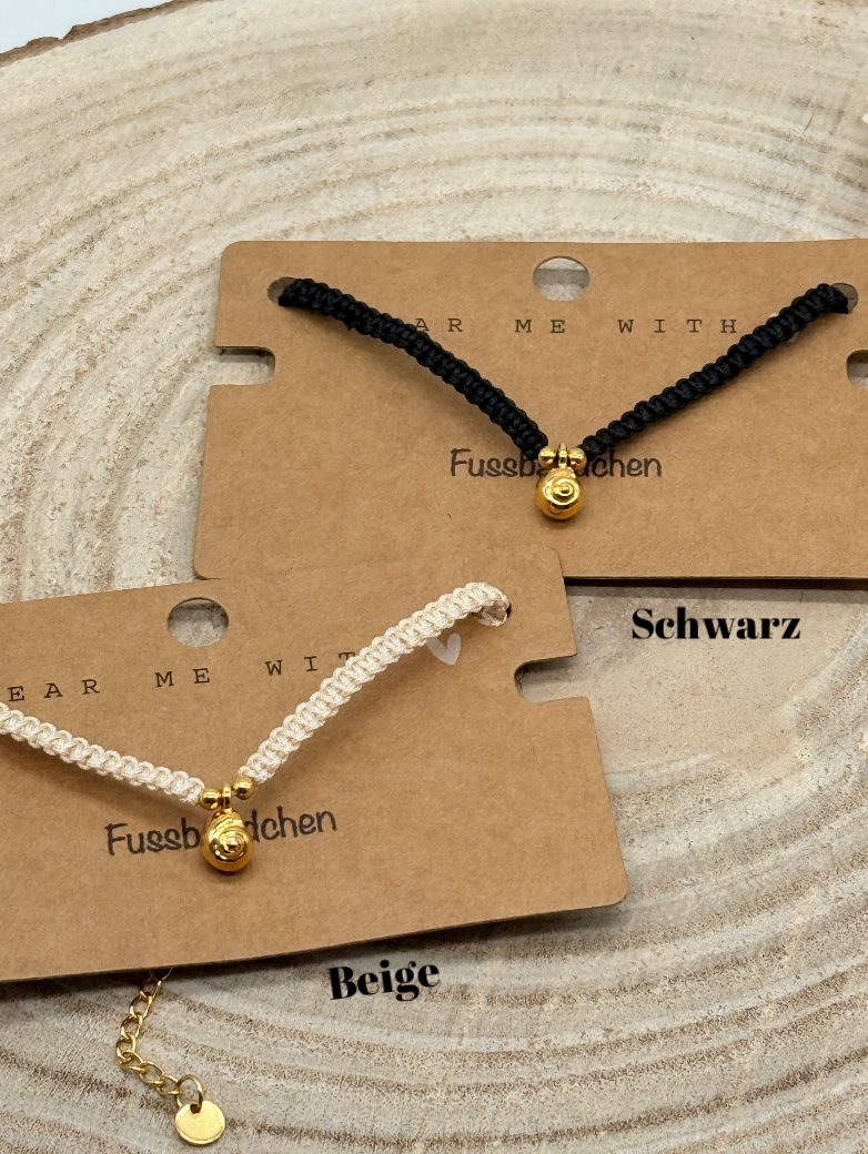 Fusskettchen Fussbändchen Muschel III
