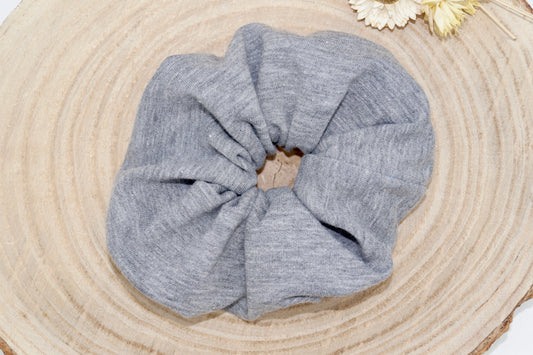 Scrunchie Haargummi grau melierte uni