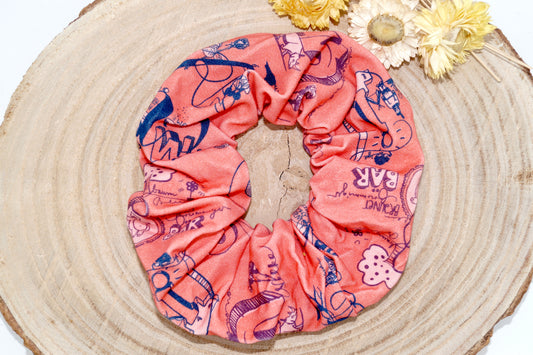 Scrunchie Haargummi Buchstaben Salat rosa