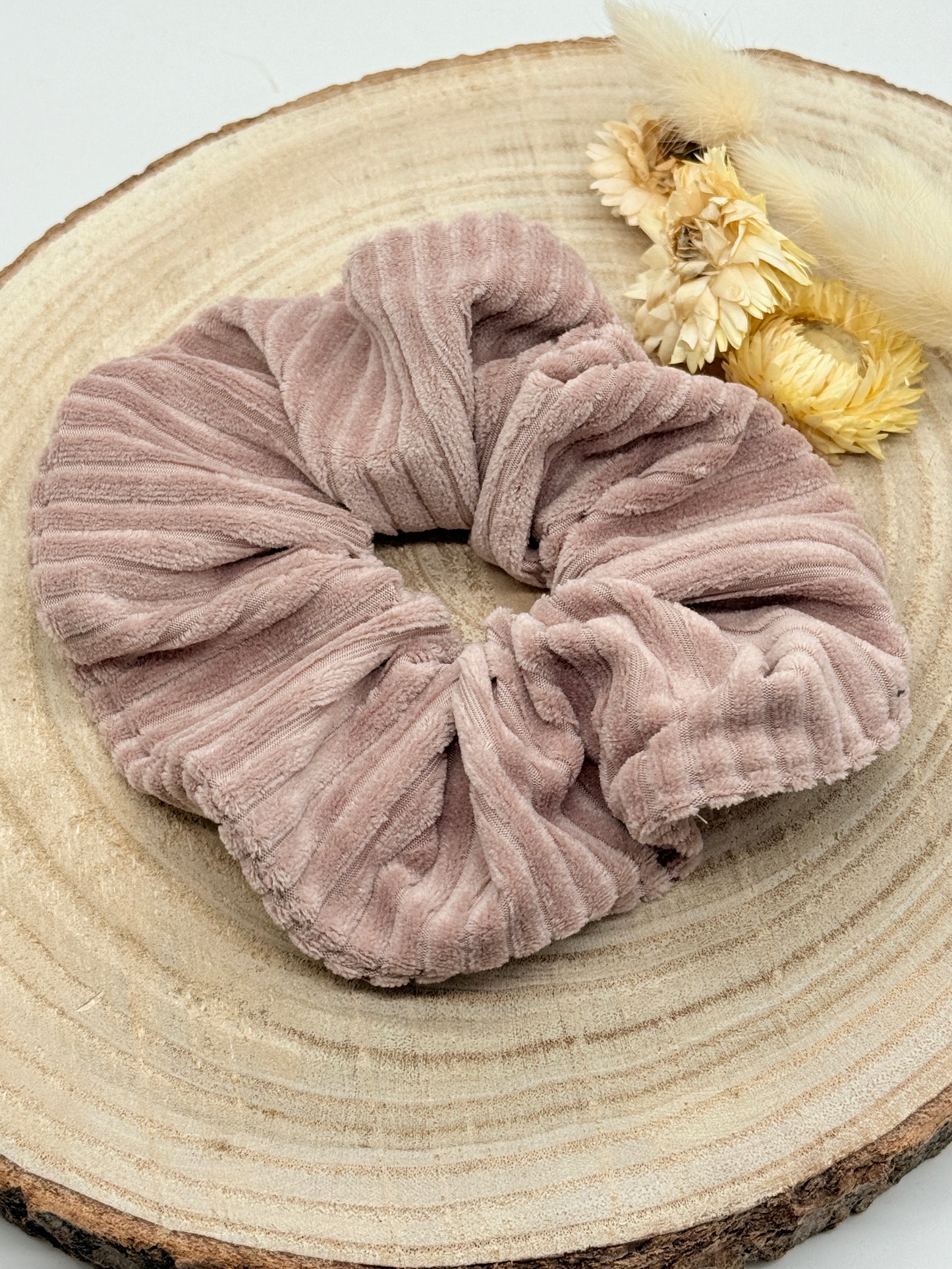Soft Cord Scrunchie Haargummi uni altrosa