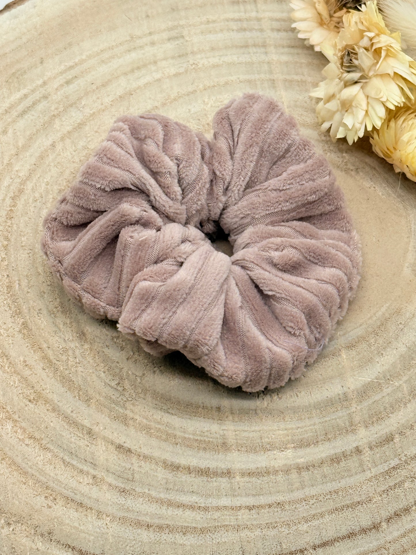 Soft Cord Scrunchie Haargummi uni altrosa