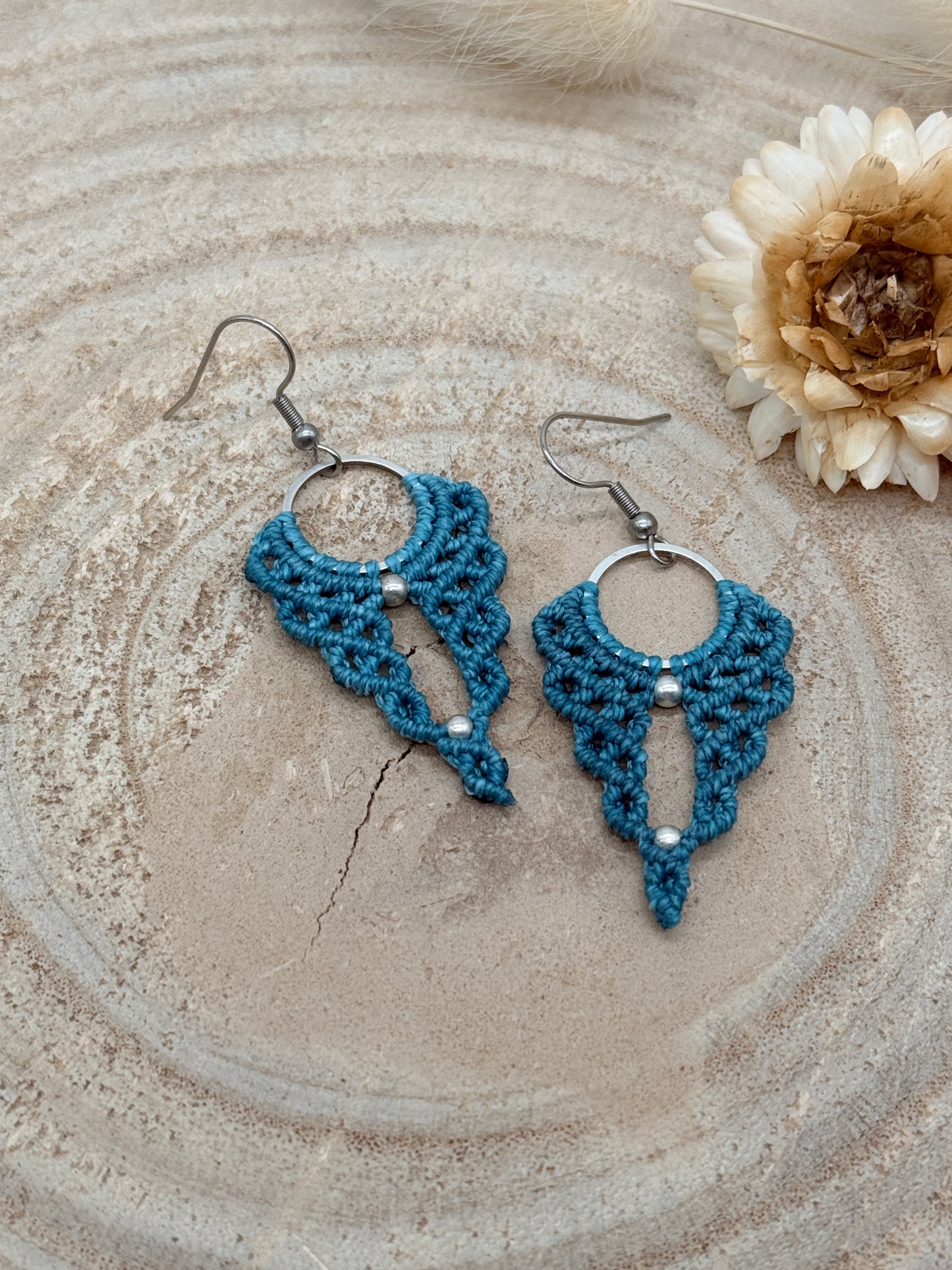 Einzigartiger Makramee Ohrhaenger Ohrring Claire (1 Paar)